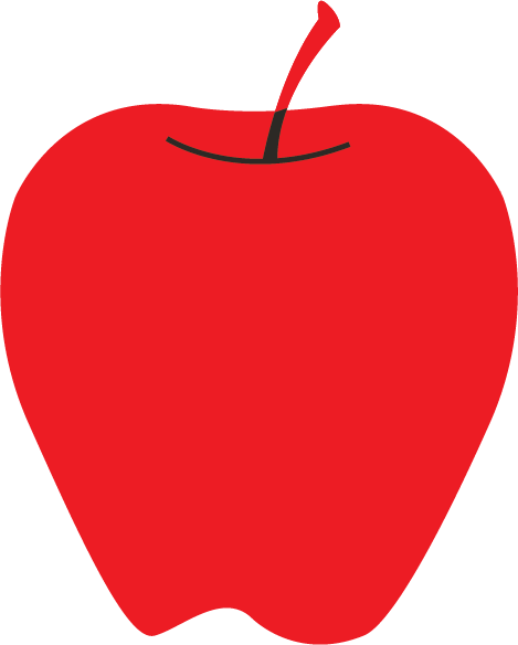 NewBoCo red apple of education icon