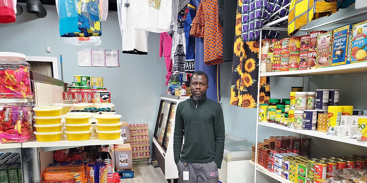 Kiva borrower Larry of Hela Designer African Clothing