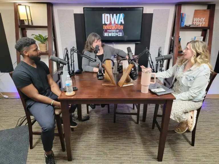 Iowa Innovation hosts with Regina Bailey